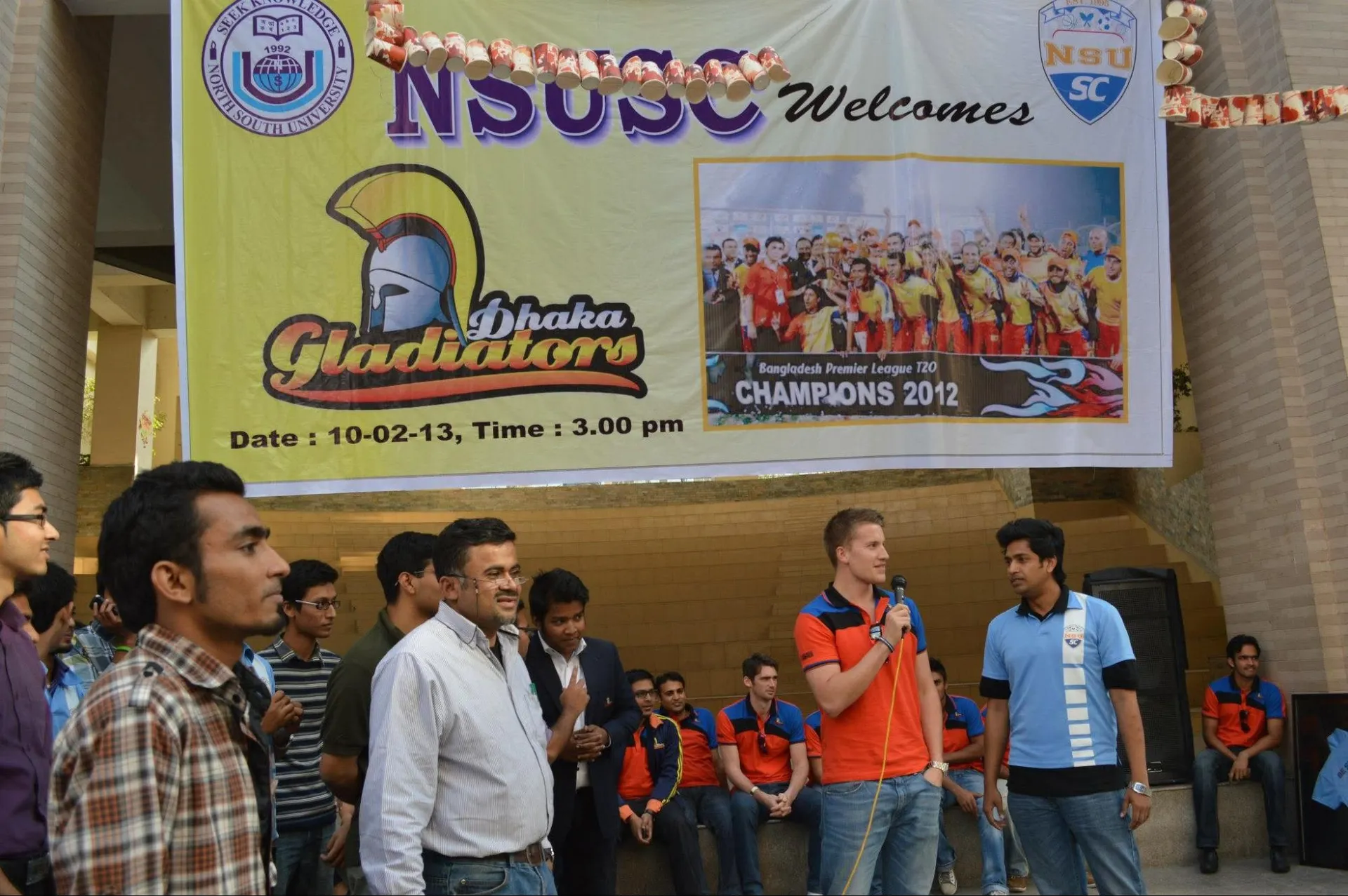 NSUers Meet Dhaka Gladiators